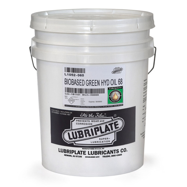 Lubriplate 5 gal Pail, Hydraulic Oil, 68 ISO Viscosity, 20 SAE L1052-060